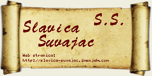 Slavica Suvajac vizit kartica